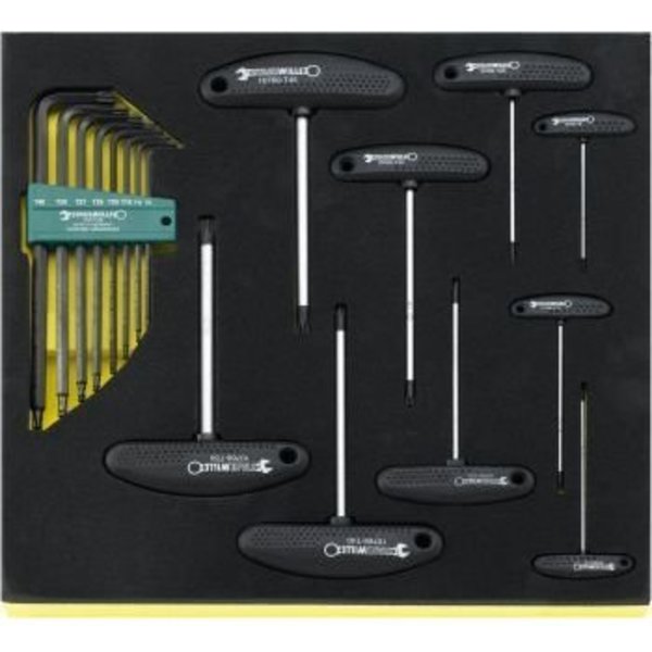 Stahlwille Tools Offset screwdrivers i.TCS inlay No.TCS 10769+10771/17 2/3-tray17-pcs. 96832099